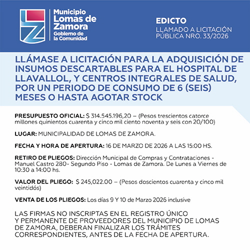 Licitaciones Sin datos  